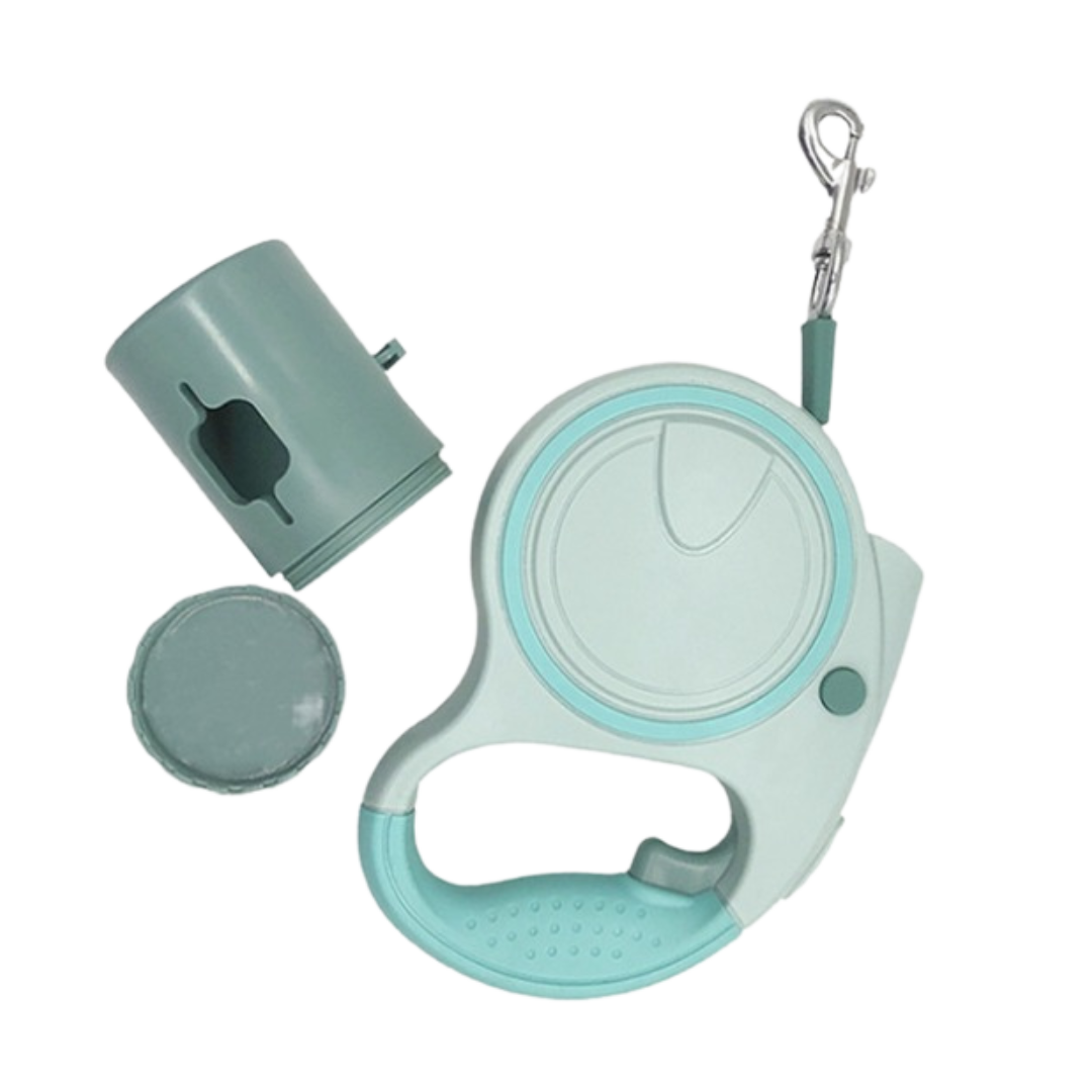 FlexiLite – 5m Hundeleine mit LED & Kotbeutel