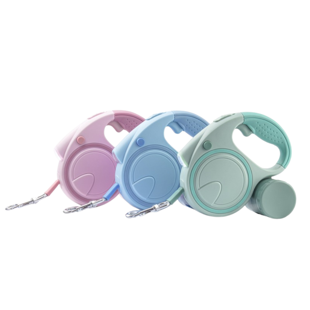 FlexiLite – 5m Hundeleine mit LED & Kotbeutel